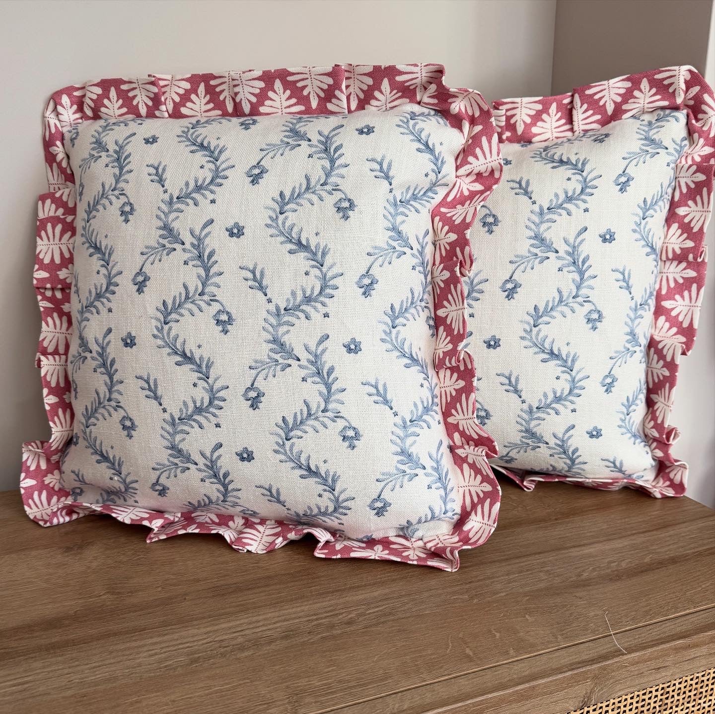 Medium Floral Stripe Cushion