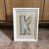 Initial Wall Art - K