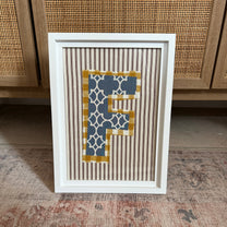 Initial Wall Art - F
