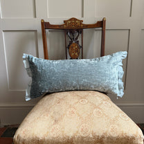 Rectangle Teal Velvet Cushion