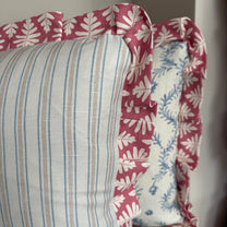Medium Floral Stripe Cushion