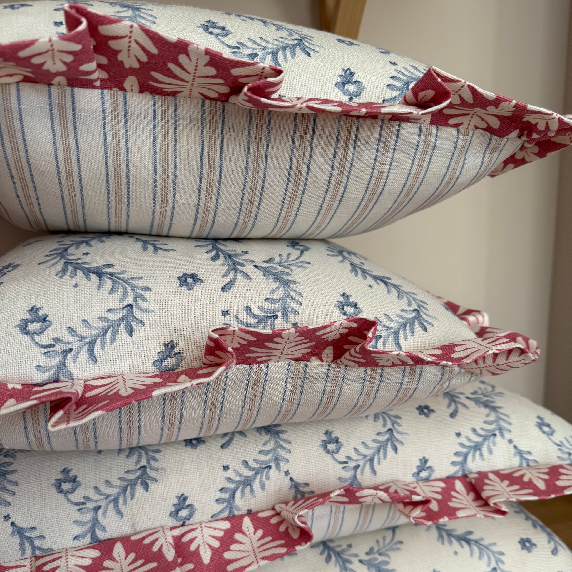 Medium Floral Stripe Cushion