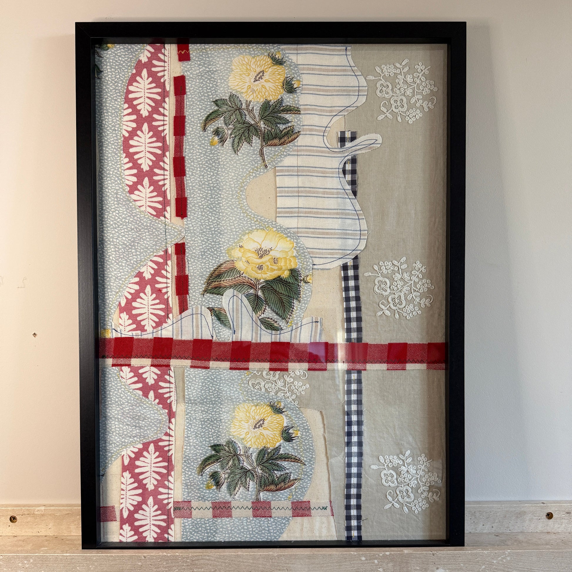 Textile Collage Wall Art - A2