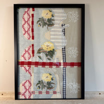 Textile Collage Wall Art - A2