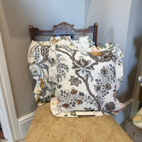 Medium Graphic Floral Cushion