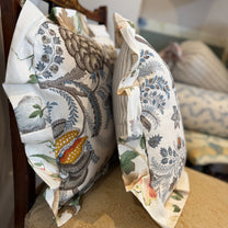 Medium Graphic Floral Cushion