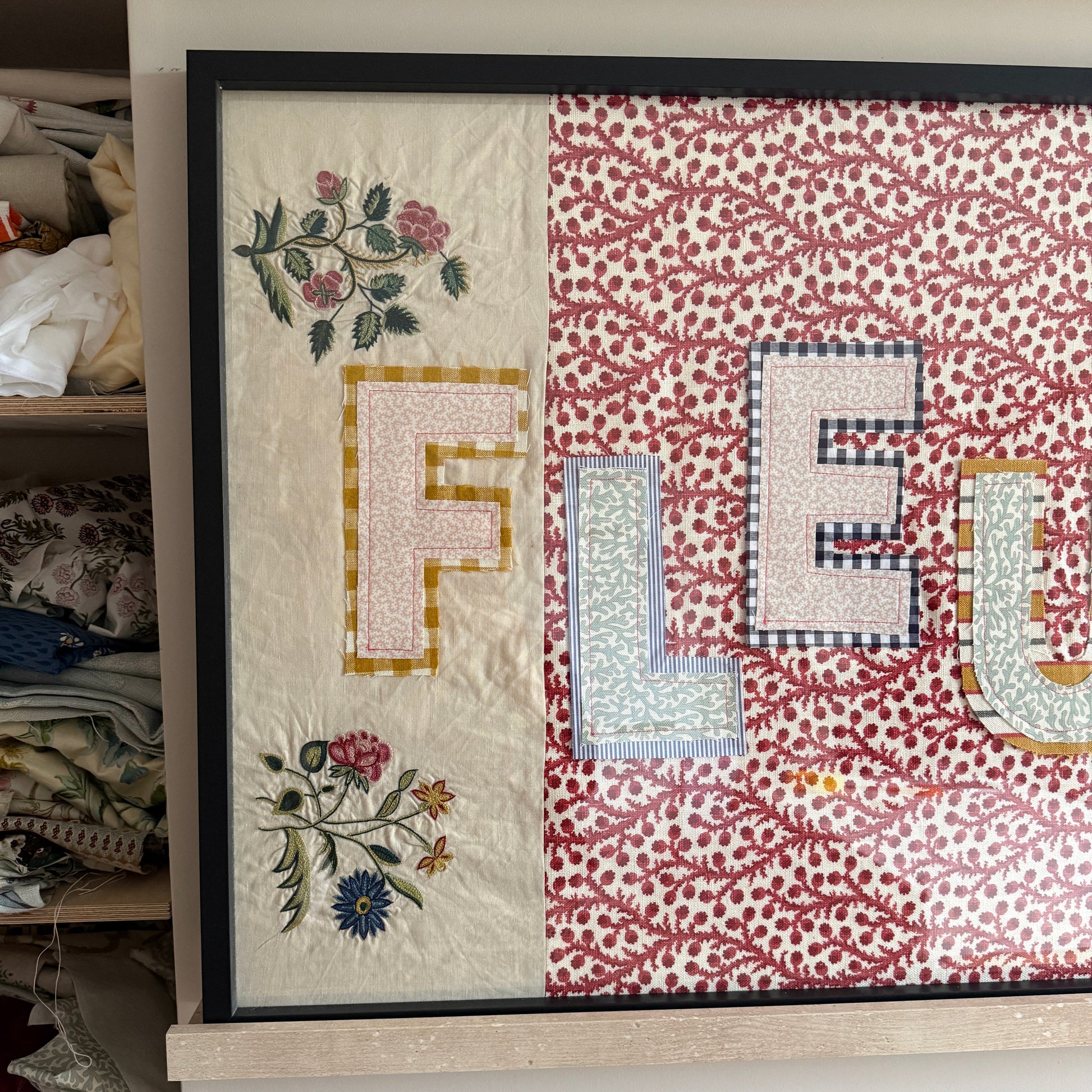 Textile ‘Fleur’ Wall Art - A1