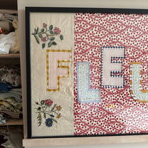 Textile ‘Fleur’ Wall Art - A1