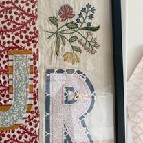 Textile ‘Fleur’ Wall Art - A1