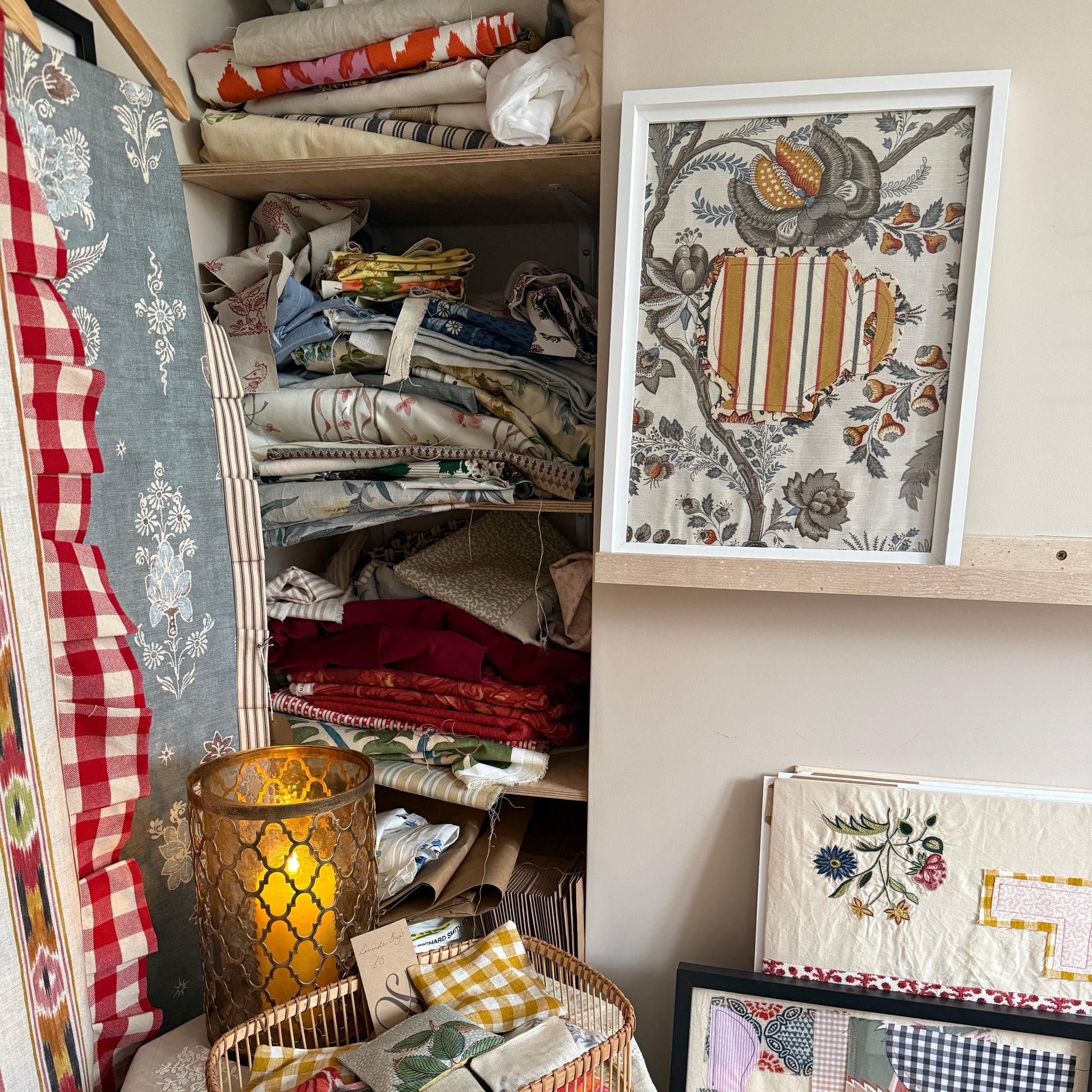 Textile ‘Tea’ Wall Art - A3