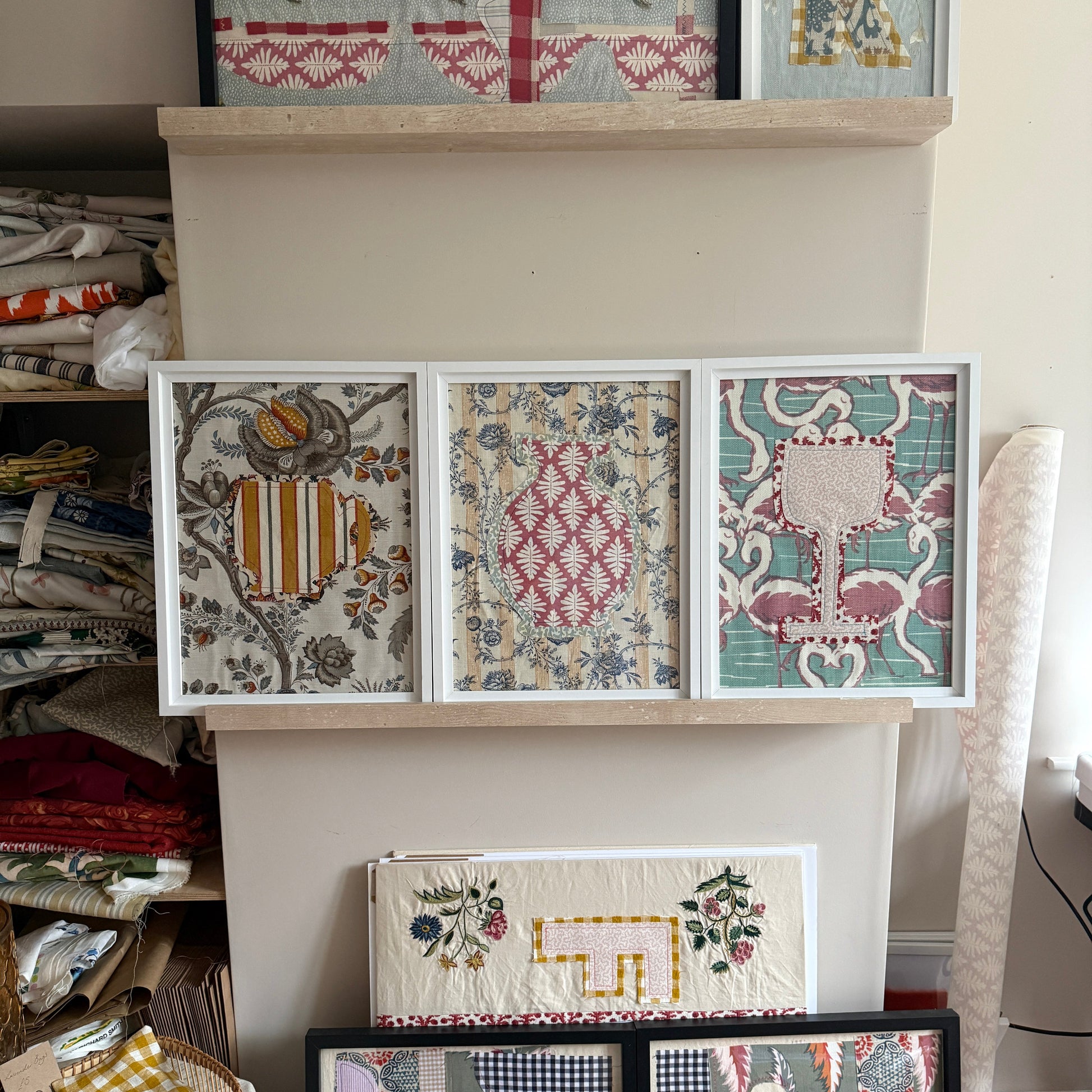 Textile ‘Vase’ Wall Art - A3