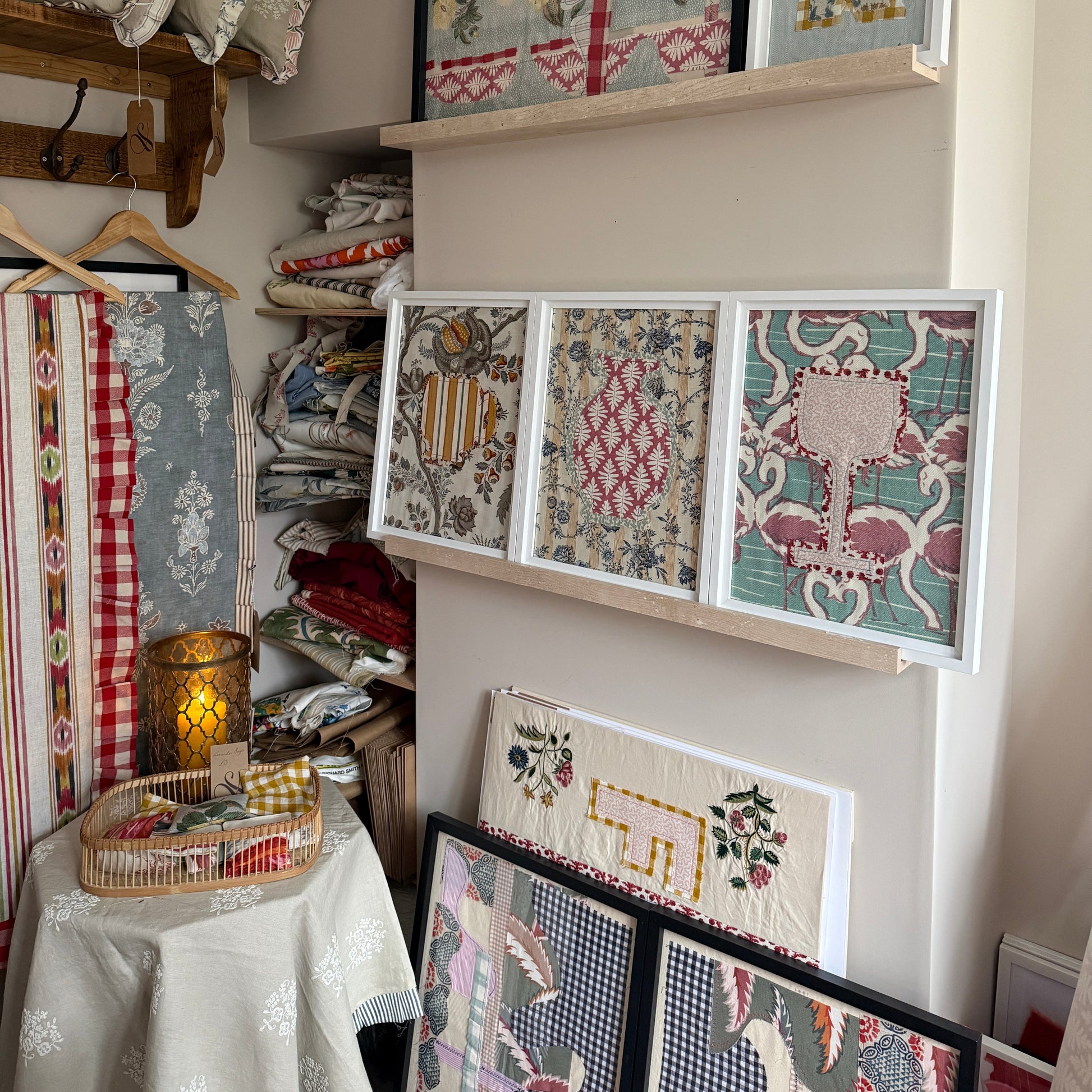 Textile ‘Wine’ Wall Art - A3