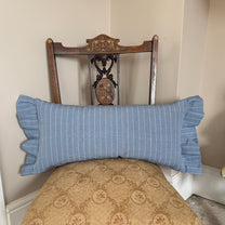 Rectangle Block and Trellis Cushion